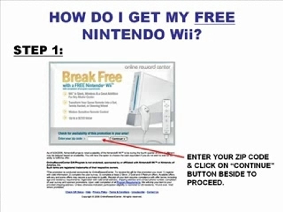 FREE Nintendo Wii / FREE Wii (US ONLY)