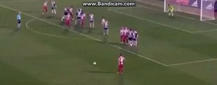 Free Kick goal  - Luis Ibanez - Partizan vs Crvena Zvezda (FULL HD)