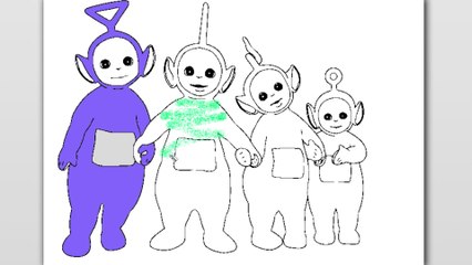 Learn Colours For Children With Teletubbies Colouring Pages