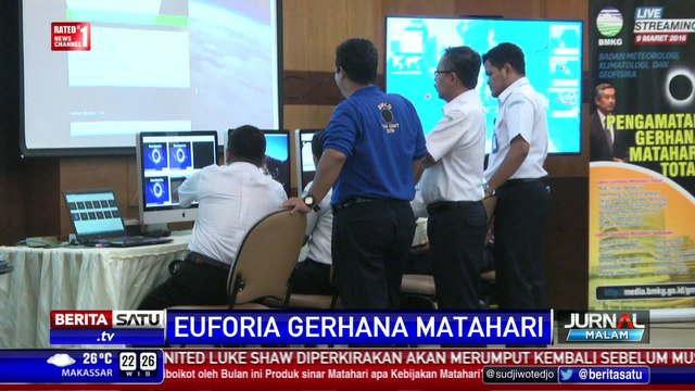 BMKG Adakan Live Streaming Pantauan Gerhana Matahari