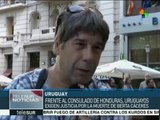 Uruguayos exigen ante embajada de Honduras justicia para Berta Cáceres