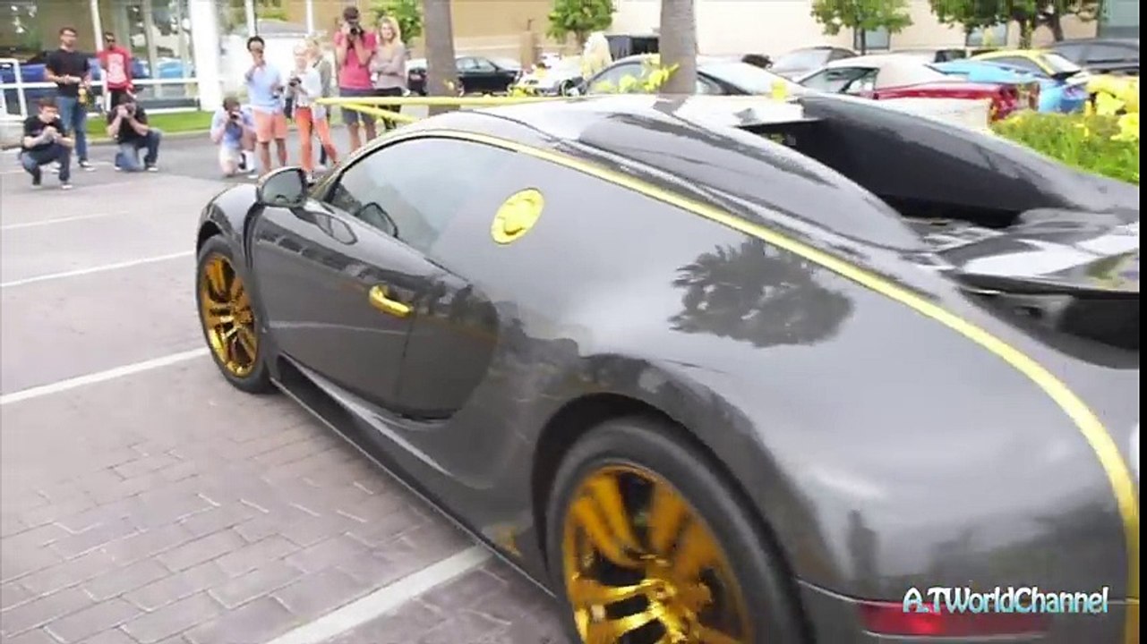 CRAZY Mansory Bugatti Veyron Vincero Acceleration & Sound! Crazy Crowd Shuts Down the Street!