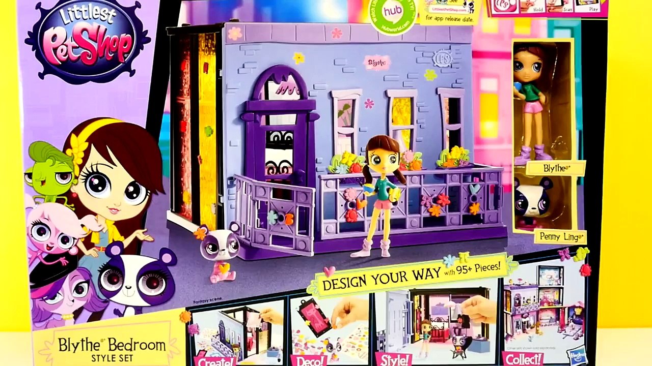 Littlest Pet Shop 95 Piece Blythe Bedroom Style Set LPS App Exclusive Penny Ling Toys