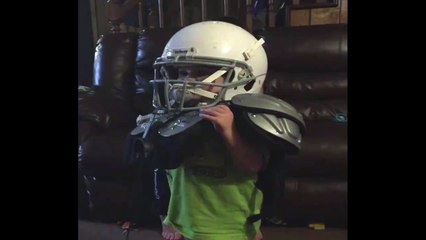 Kid Gets Crash Course In Football Safety