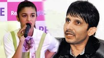 Angry Alia Bhatt REACTS On KRK's Comment Over Her PANTY