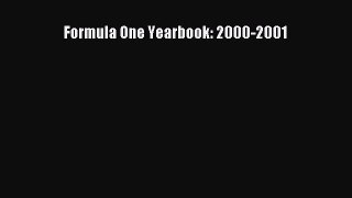 Read Formula One Yearbook: 2000-2001 Ebook Free
