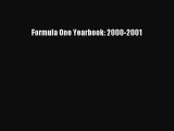 Read Formula One Yearbook: 2000-2001 Ebook Free