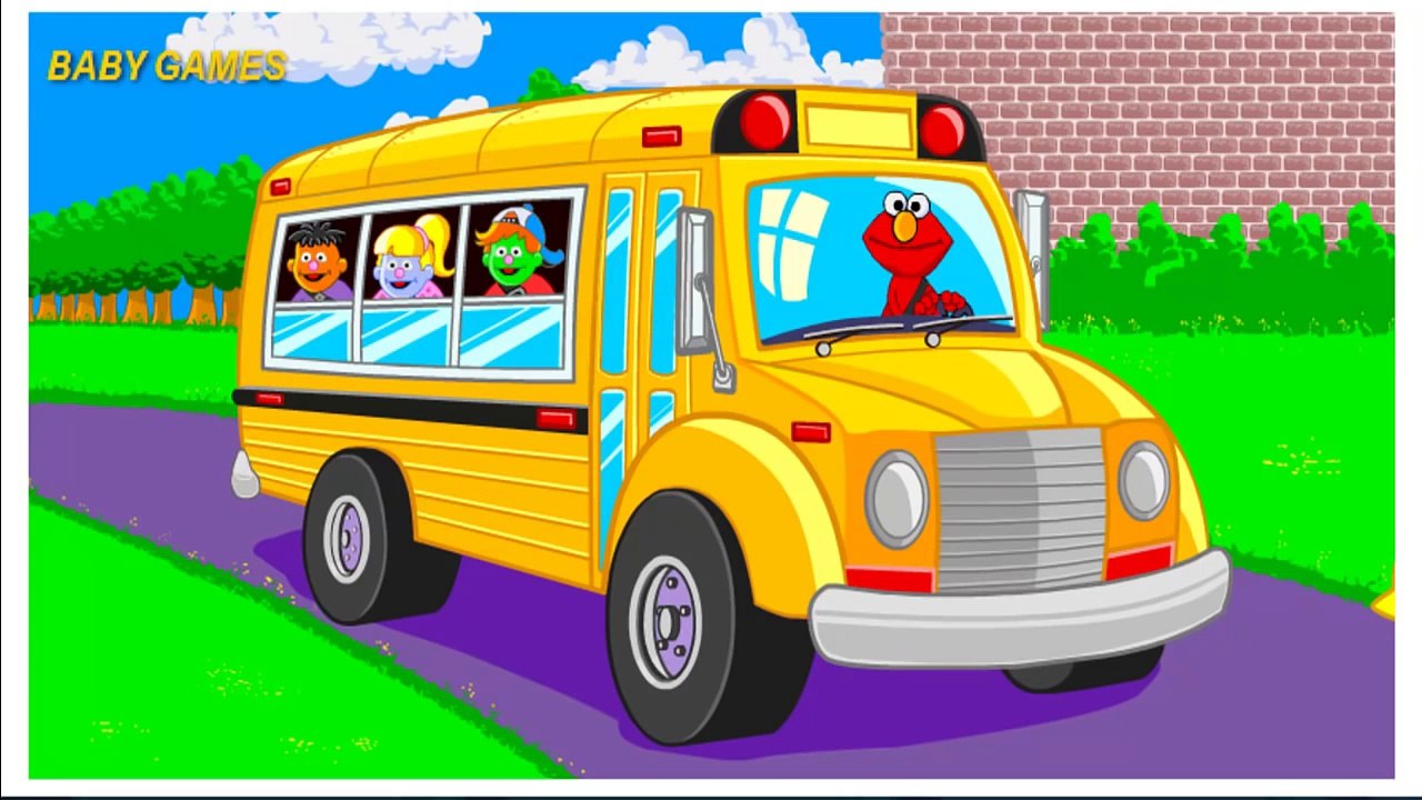Wheels on the bus Elmo`s - Sesame Street Games / Nursery Rhymes - Baby Games