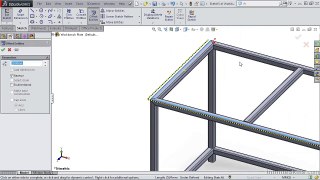 Learning SolidWorks 2015 - Weldments | Plates, End Caps And Gussets