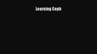 Read Learning Ceph Ebook