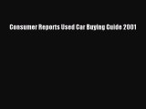Download Consumer Reports Used Car Buying Guide 2001  EBook