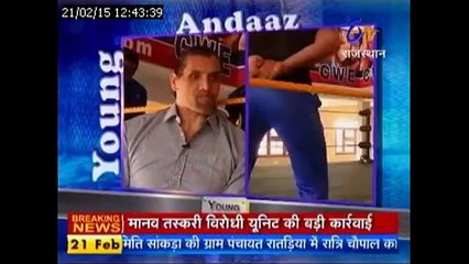 Misha Bajwa with The Great khali for ETV NEWS Interview