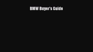 Download BMW Buyer's Guide Free Books