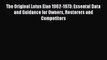 PDF The Original Lotus Elan 1962-1973: Essental Data and Guidance for Owners Restorers and