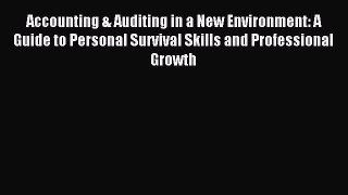 Read Accounting & Auditing in a New Environment: A Guide to Personal Survival Skills and Professional
