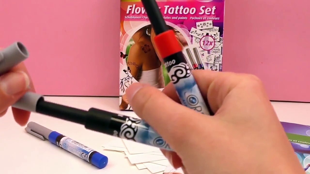 Faire des tatouages soi même avec le Flower Tattoo Set – Orbis Revell – Démo avec papillon