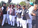 Punjab Congress MLAs protest against state govt.