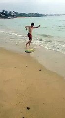 chute en skimboard Fail
