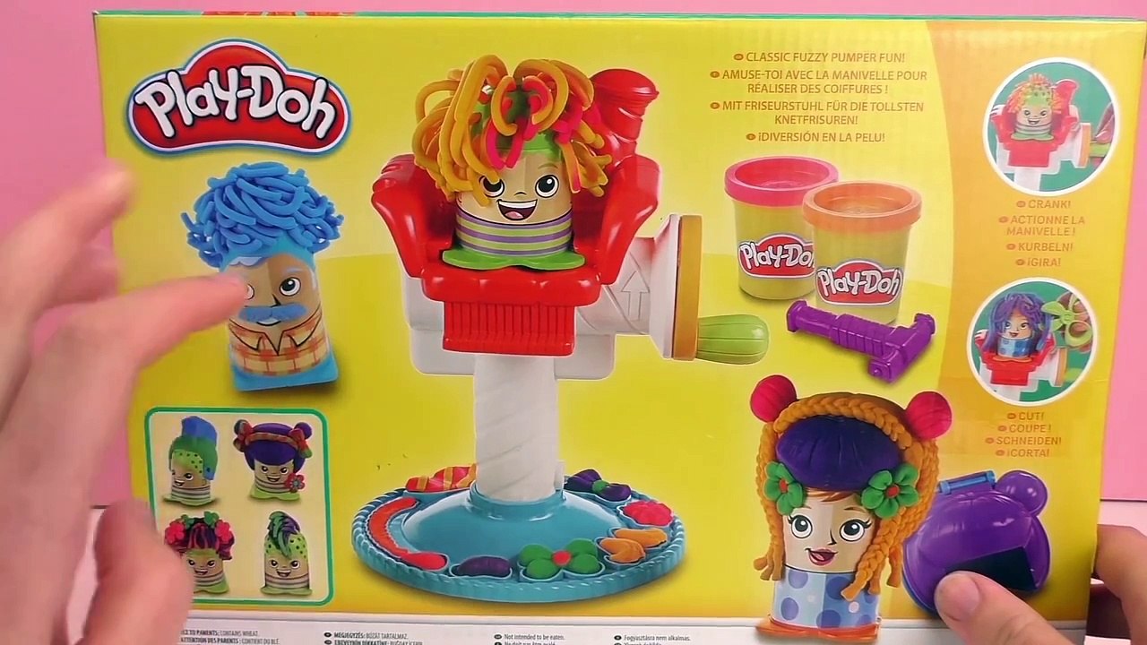 Pâte à modeler Play Doh s’amuser avec des coiffures multicolores Unboxing | Joue avec moi