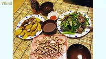 The lunch on trays from Vietnam | Vietnam delicious lunch via photos 2016