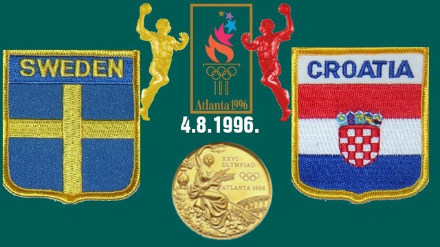 1996 OLYMPIC GAMES HANDBALL SWERIGE CROATIA HRVATSKA гандбол balonmano
