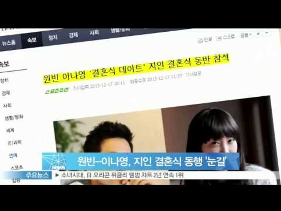 [Y-STAR] Wonbin & Lee Nayoung date with open doors (원빈 이나영, 결혼식 데이트  지인 결혼식 동행)