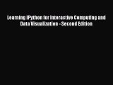Read Learning IPython for Interactive Computing and Data Visualization - Second Edition PDF