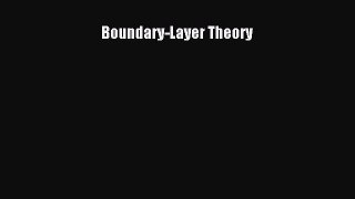 Read Boundary-Layer Theory Ebook Free
