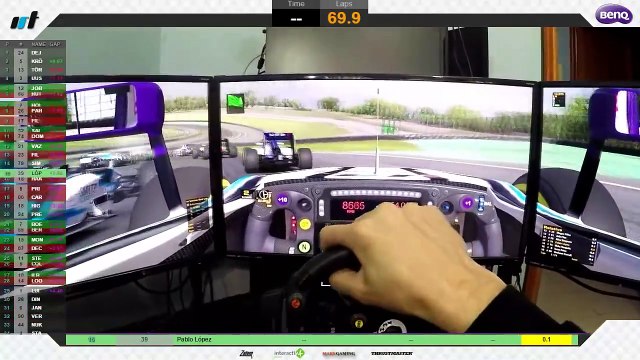 2016 @iRacing World Championship GP series: Interlagos Lap 1 and crash