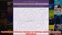Download PDF  Sophisticated Stitches Designs for Quilting Applique Sashiko  Embroidery FULL FREE