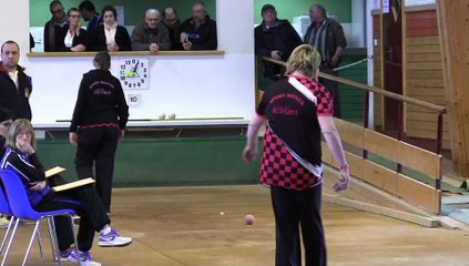 Point de précision, second tour, Club N2 Féminin, demi-finale, Les Filias en D. vs Romans, Boules, saison 2015-2016