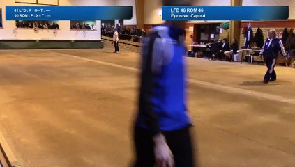 Epreuve d'appui, Club N2 Féminin, demi-finale, Les Filias en D. vs Romans, Boules, saison 2015-2016