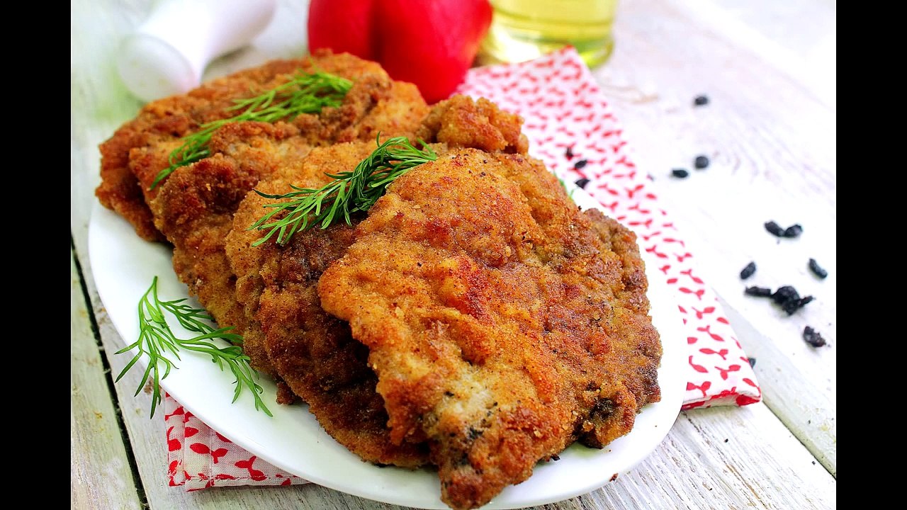 Отбивные из свинины на сковороде