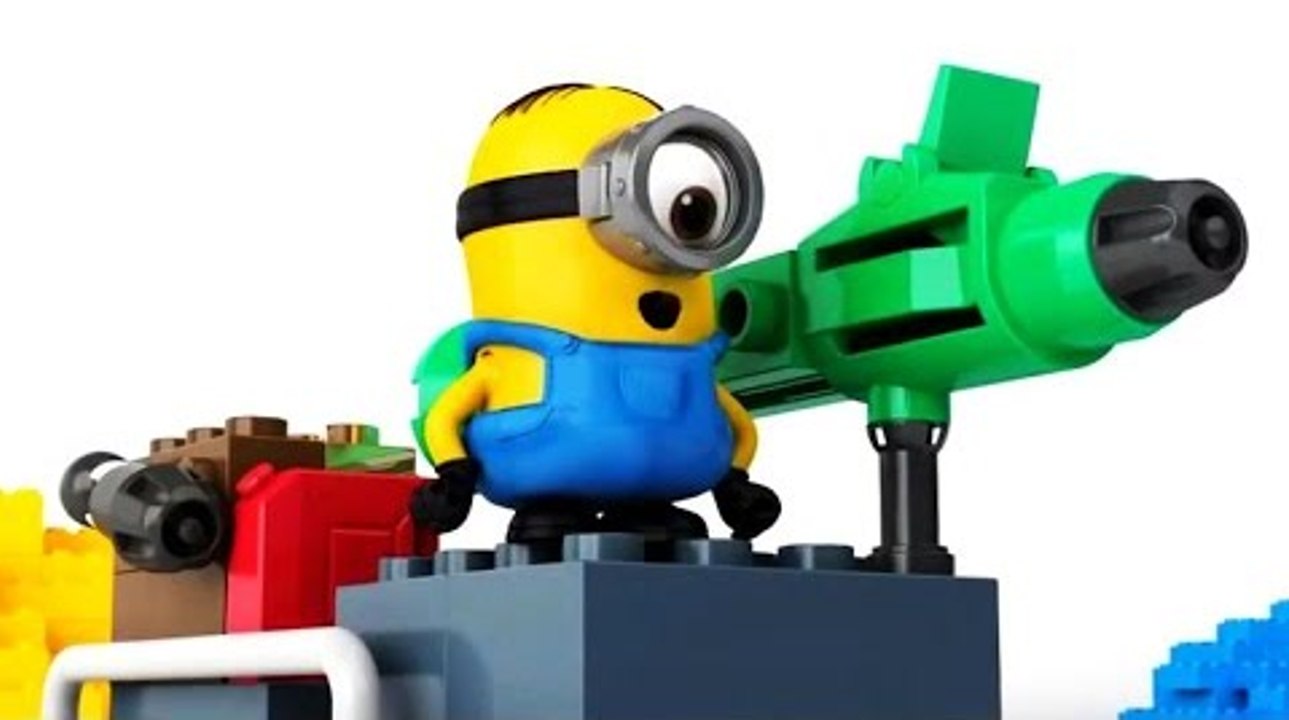 Funny creatures build a supervillain Jet