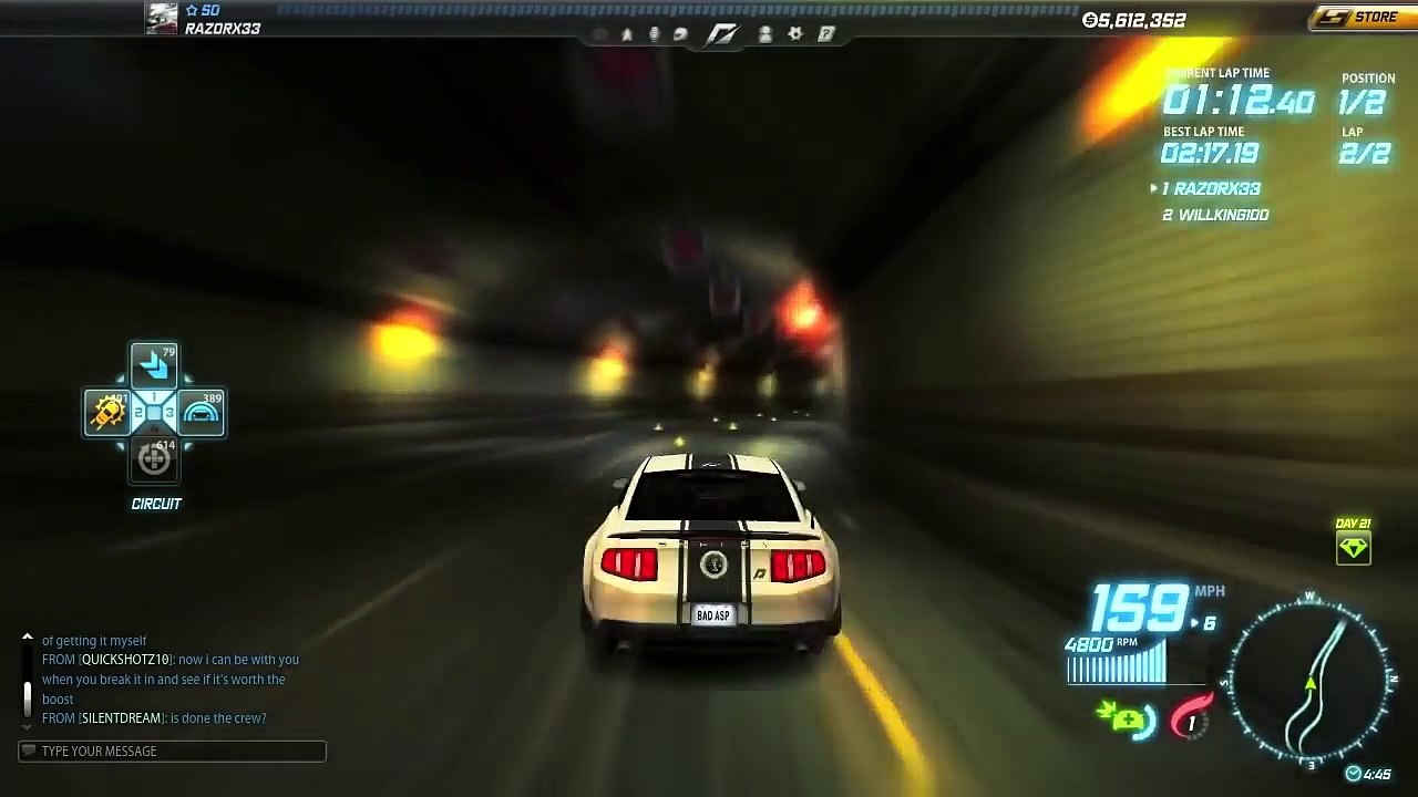 Need For Speed World Ford Shelby GT500 Super Snake The Run Edition Part 2