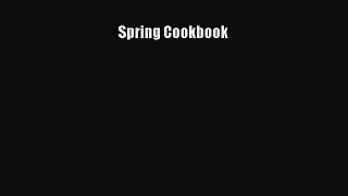 Download Spring Cookbook  EBook