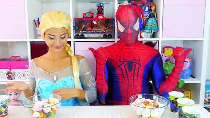 Spiderman vs Venom vs Frozen Elsa - Spiderman Dream in Real Life - Superheroes Movie