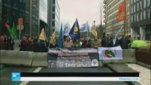 أكراد يتظاهرون في بروكسل للتنديد بدعم الاتحاد الأوروبي لتركيا