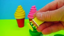 Play Doh Ice Cream Surprise Eggs Hello Kitty SpongeBob The Good Dinosaur