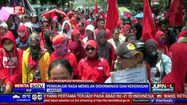 Buruh Perempuan Unjuk Rasa Tolak Diskriminasi dan Kekerasan