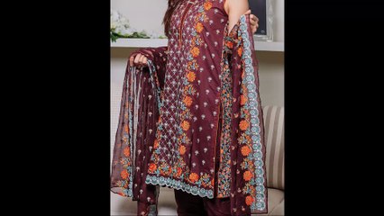 Designer Cotton Lawn Dresses