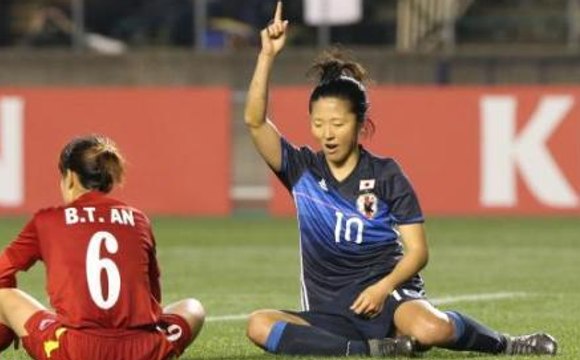 ベトナム女子代表 vs 日本女子代表（リオ五輪アジア最終予選 2016）　なでしこジャパン1-6で勝利☆