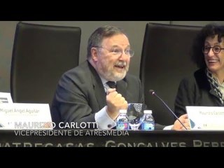 Maurizio Carlotti y Miguel Ángel Aguilar. Tribuna-Diálogo 'La revolución del cuarto poder'.