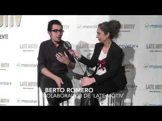 Berto Romero en la presentación de 'Late Motiv'