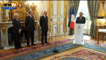 Conseil constitutionnel: Fabius prête serment devant Hollande