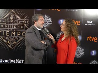 Javier Olivares, el creador de 'El Ministerio del Tiempo' en la presentación de la serie.