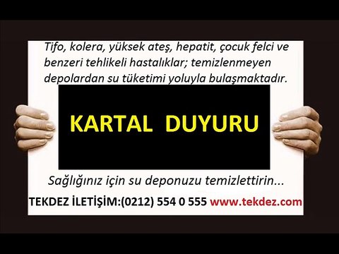 Kartal İstanbul su deposu temizliği TEKDEZ