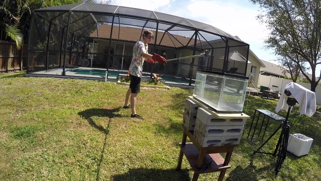 Quand tu verses du sel fondu dans de l'eau !