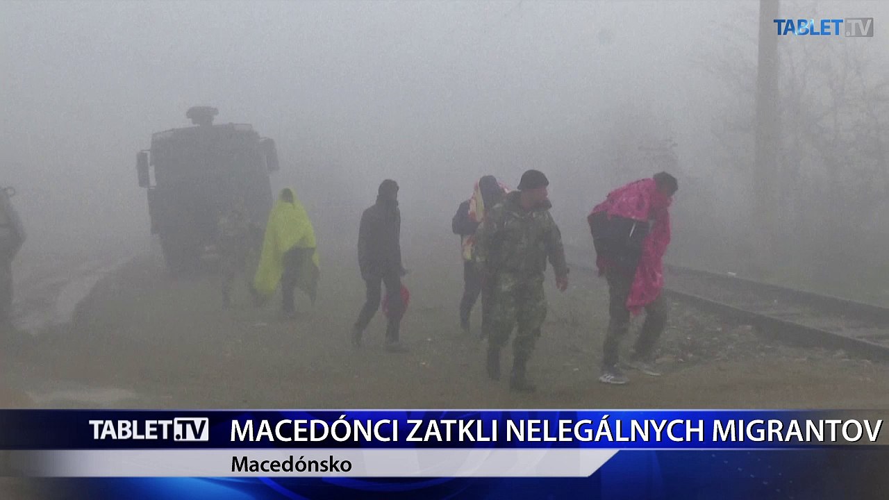 Macedónski policajti zatkli ilegálnych migrantov