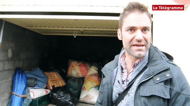 Aidons les réfugiés Brest. Des produits pour le camp de Grande-Synthe